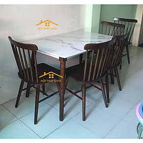 Mua Set Bàn Ăn 4 Ghế Sunny Giả Đá (Tự Nhiên)