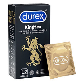 Bao cao su Durex Kingtex 12 bao / hộp - Ôm sát vừa vặn đặc biệt