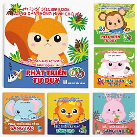 Combo 6 cuốn: Miếng dán Thông minh cho bé (Phát triển EQ - IQ) - My First Sticker Book