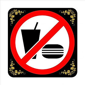 Bảng Chỉ Dẫn Cấm Ăn Uống - BV-016