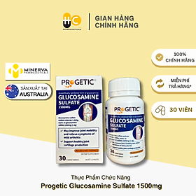 Thực Phẩm Chức Năng Progetic Glucosamine Sulfate 1500mg Hỗ Trợ Sức Khỏe Xương Khớp Người Lớn Date 02/2025