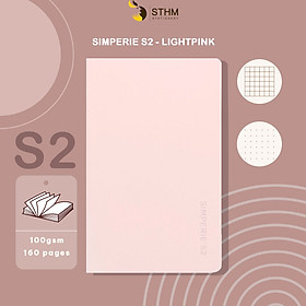 Hình ảnh [STHM stationery] - Sổ tay bìa mềm Simperie S2- 160 trang 100gsm - Bìa da PU cao cấp