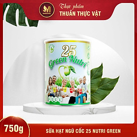 Sữa Hạt Ngũ Cốc 25 Green Nutri Thuần Chay - Bổ Sung Dinh Dưỡng, Hỗ Trợ Tiêu Hóa, Tăng Cường Đề Kháng Cho Người Cao Tuổi, Người Tiểu Đường, Ăn Chay, Ăn Kiêng, Lợi Sữa Cho Mẹ Bầu Và Sau Sinh - Hộp 300g, 625g, Lon 750g