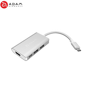 Cổng Chuyển Adam Elements 4 in 1 USB-C CASA PD 60W - Hàng Chính Hãng