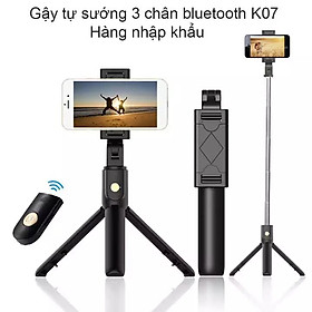 Mua Gậy Chụp Ảnh K07 Bluetooth Selfie Kèm Điều Khiển Từ Xa Remote  Gậy Tự Sướng 3 Chân Đa Năng - BẢO HÀNH ĐỔI MỚI