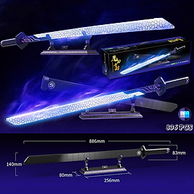 Đồ Chơi Lắp Ráp Mô Hình Kiếm Dạ Quang Phát Sáng Magic Knife Thousand