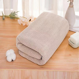 Mua Khăn tắm cỡ lớn 70x140cm thấm hút nước cực tốt vải lông cừu mềm mịn bo viền chắc chắn - Hàng nhập khẩu