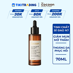 Tinh chất bí đao 7% Niacinamide giúp giảm mụn, mờ vết thâm Cocoon 70ml