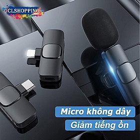 Micro ko dây mini Micrô Lavalier kẹp áo cổng Type-C/kết nối hỗ trợ quay livestream cho PC/Android/ĐT