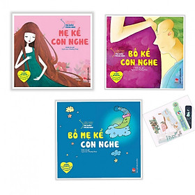 Combo 3 cuốn Cẩm nang dành cho mẹ bầu và thai nhi : Bố mẹ kể con nghe + Mẹ kể con nghe + Bố kể con nghe   - ( tặng kèm Bookmark  Aha 