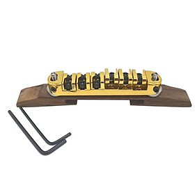 Bridge Roller Saddles with Archtop Rosewood Base Jazz Guitar Parts