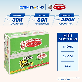 Thùng 24 Gói Miến Gói Phú Hương Hương Vị Sườn Heo Acecook