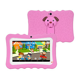7'' Kids Tablet-PC 1G+16G Quad-Core Wi-Fi Tablet-PC Pad with Shock-Proof Silicone Protective Case for Children