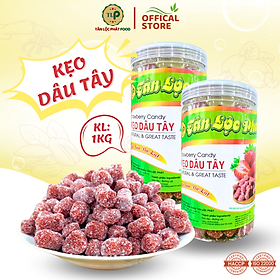 KẸO DÂU TÂY TÂN LỘC PHÁT COMBO 1KG - MỖI HŨ 500G