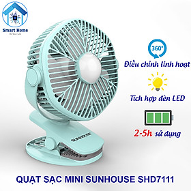 Mua Quạt Sạc Mini Sunhouse SHD7111 Hàng Chính Hãng - Quạt Tích Điện Mini Tiện Lợi Cho Mùa Hè
