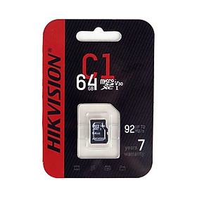Thẻ nhớ Hikvision 64GB C1 92MB/s - Hàng chính hãng