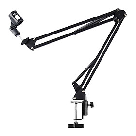 Microphone Arm Stand with Desk Clamp Mic Suspension Mount for Podcasting Live Streaming