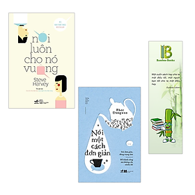 Hình ảnh Combo Sách Kỹ Năng Sống: Nói Luôn Cho Nó Vuông + Nói Một Cách Đơn Giản (Tặng Kèm Bookmark Bamboo Books)