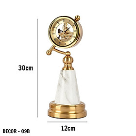 Mua Decor đồng hồ để bàn tân cổ điển đế cẩm thạch cao cấp DECOR – 09B
