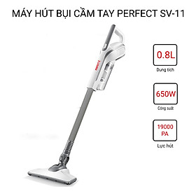 MÁY HÚT BỤI CẦM TAY PERFECT SV-11, công suất 650W, lực hút xoáy, nhỏ gọn tiện lợi, Màu ngẫu nhiên-Hàng chính hãng