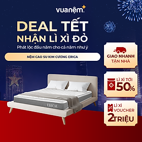 Mua Nệm cao su Kim Cương Erica Smart Tech 15cm Kết Hợp Từ Cao Su Thiên Nhiên  Bông Ép và Foam Giúp Nâng Đỡ Cơ Thể Vượt Trội  Êm Ái Tối Đa