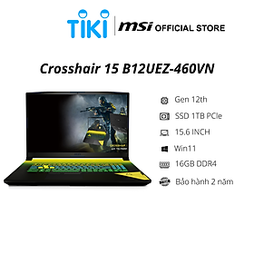 Mua laptop MSI Gaming Crosshair 15 B12UEZ-460VN (i7-12700H Gen 12th | 16GB DDR4 | SSD 1TB PCle | VGA RTX 3060 8GB | 15.6 INCH QHD IPS 165Hz | Win11|Gradient) - Hàng Chính Hãng