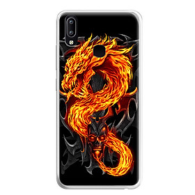 Ốp Lưng Dẻo Cho Điện Thoại Vivo Y91 - 0218 FIREDRAGON