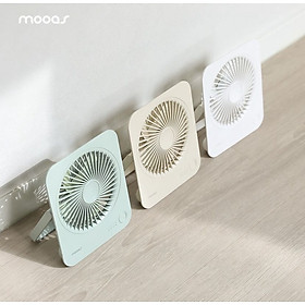 Quạt tích điện Mini Mooas Made in Korea Hàng chính hãng