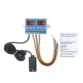 Bộ Điều Khiển Nhiệt Độ & Độ Ẩm Kỹ Thuật Số ZFX-ST3022 Với 2 Màn Hình LED Cho Nhà Kính (220V 10A)