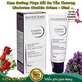 Kem Dưỡng Bioderma Hỗ Trợ Phục Hồi Da Tổn Thương 40ml Cicabio Creme 