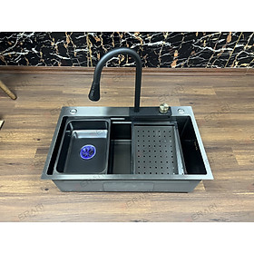 Mua Chậu rửa 1 hố kèm vòi thác nước  chậu 3 góc  chậu nhỏ  thớt gỗ cao cấp