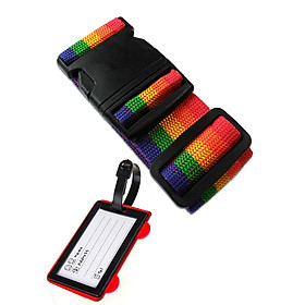 Set Thẻ Hành Lý Vali Và Dây Đai Vali