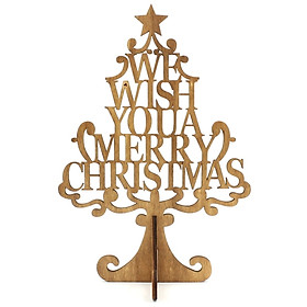 Cây Giáng Sinh Gỗ Để Bàn 30cm