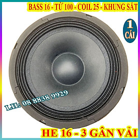 Mua LOA BASS 16 TỪ 100 COIL 25 GÂN 3 XẾP - GIÁ 1 LOA