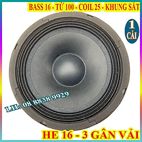 LOA BASS 16 TỪ 100 COIL 25 GÂN 3 XẾP - GIÁ 1 LOA