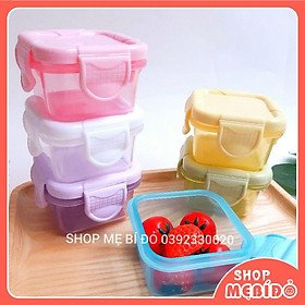 Mua Hộp Trữ Đông Ăn Dặm Khay Trữ Đông Có Nắp 60ml Chịu Nhiệt Cao Nắp Gài Chống Đổ Cho Bé Shop Mẹ Bí Đỏ