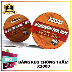 Băng keo chống thấm X2000 chống thấm và chịu nhiệt tuyệt đối rộng 5cm dài 5m