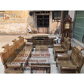 Bàn ghế Âu Á Hộp chương cuốn thư gỗ mun