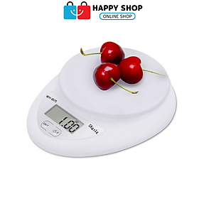 Cân Tiểu Ly Electronic, Cân Điện Tử Nhà Bếp Mini Định Lượng 1g - 5Kg Làm Bánh, Chia Thực Phẩm Độ Chính Xác Cao Tặng Kèm