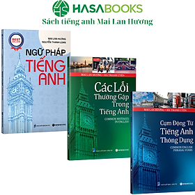 Combo 3 Cuốn Ngữ Pháp Tiếng Anh + Cụm Động Từ + Các Lỗi Thường Gặp