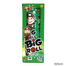 Hộp 6 gói Snack rong biển Tao Kae Noi Big Roll vị Truyền thống (3,6g)