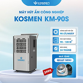 Mua Máy Hút Ẩm Công Nghiệp Kosmen KM - 90S Dung Tích Bình Nước 8L - Hàng Chính Hãng Bảo Hành 24 Tháng