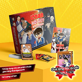 Boardgame "Thám tử lừng danh Conan - Hồi Kết" - kèm bộ Hồ sơ 25 nhân vật cực chất