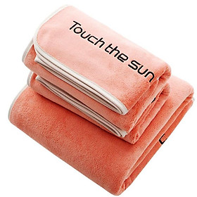 Mua Combo 2 Khăn tắm dày 34 x 75 +70 x 140 cm cotton (110g + 400g) 87208