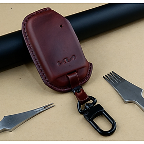 Bao da ép phom Handmade chìa khóa xe ô tô Kia K3 2022 da bò thât giá tận xưởng (có bán sỉ) - hàng chính hãng