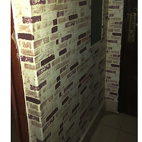 Giấy Dán Tường - Decal dán tường Nền Gạch 5M