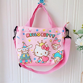 Sanrio Hello Kitty Bé Gái Bé Trai Túi Đeo Vai Messenger Hoạt Hình Can