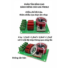 BỘ 2 CÁI MẠCH PHÂN TẦN BẢO VỆ LOA TRÉP T31 ĐA NĂNG - CÓ 3 CHẾ ĐỘ ÂM TRÉP - PHÂN TẦN LOA TREBLE RỜI