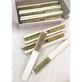 Mua Bàn chải gỗ sợi đồng đánh gỉ loại tốt