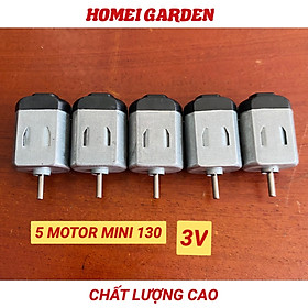 5 cái motor mini chạy pin điện áp 3v mẫu 130, hàng mới 100%